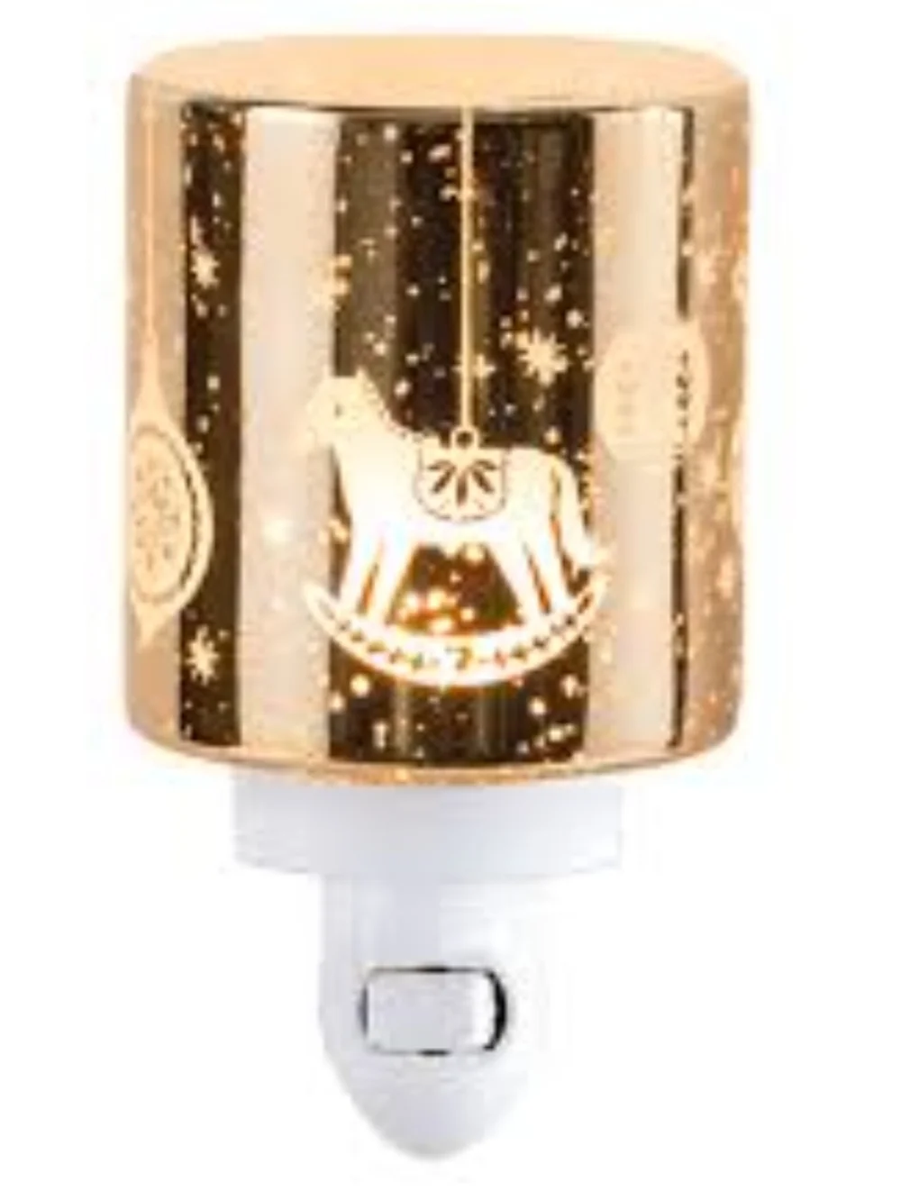 Scentsy Gold Rocking Horse Plug-In Night Light
